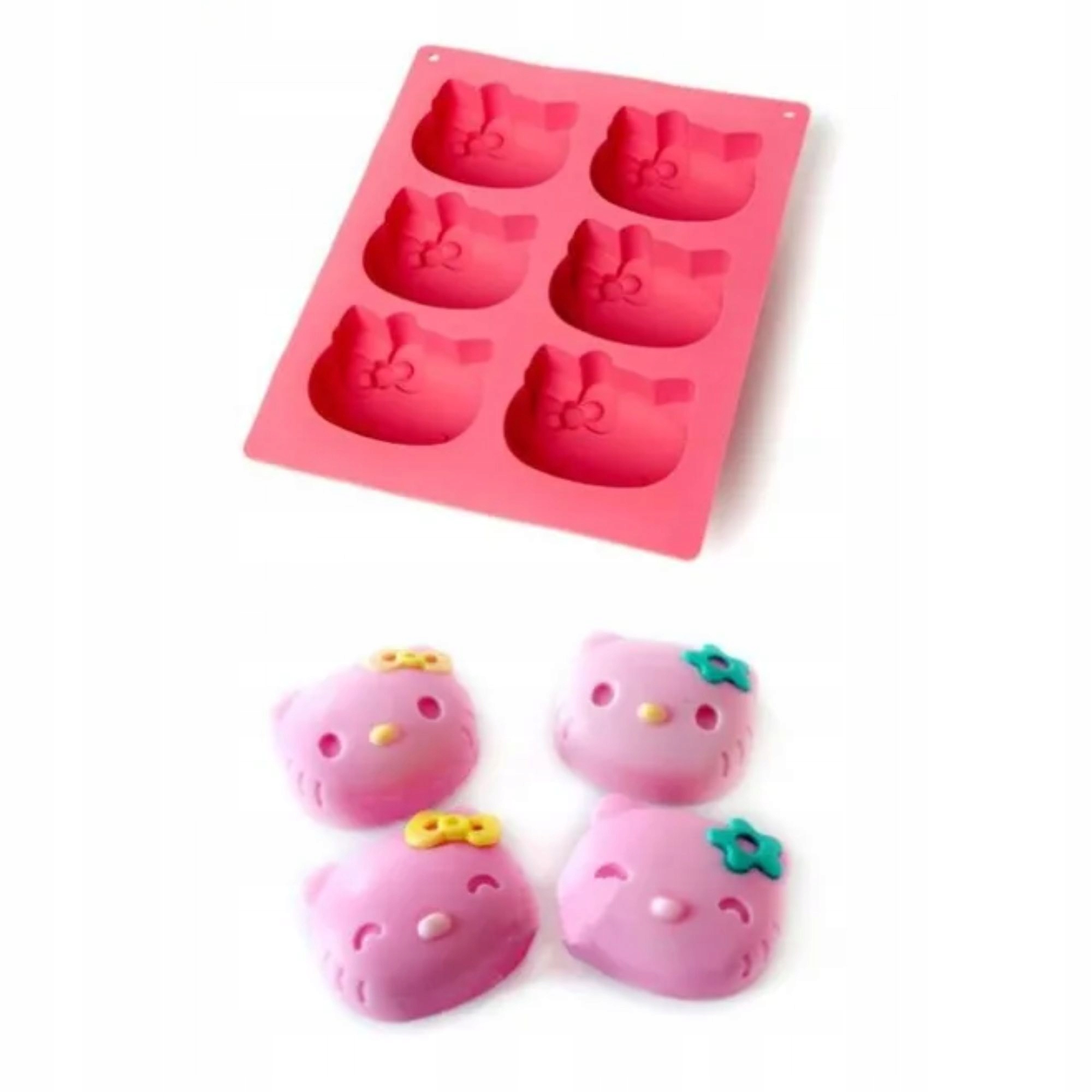 

Forma silikonowa do mydła hello kitty kotek kot x6