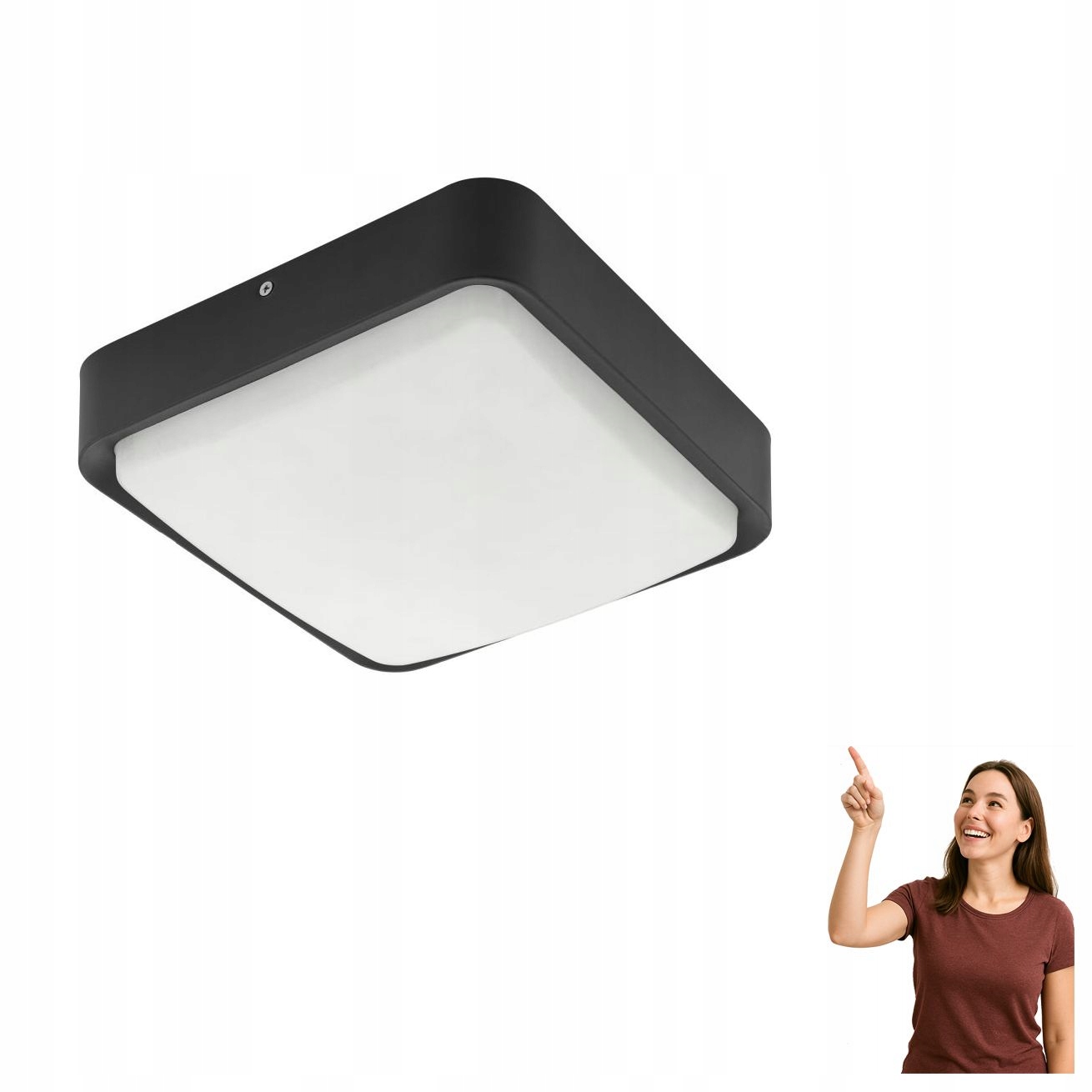 Vonkajšia stropná a stenová Led lampa 14W Piove-c 97295 Eglo