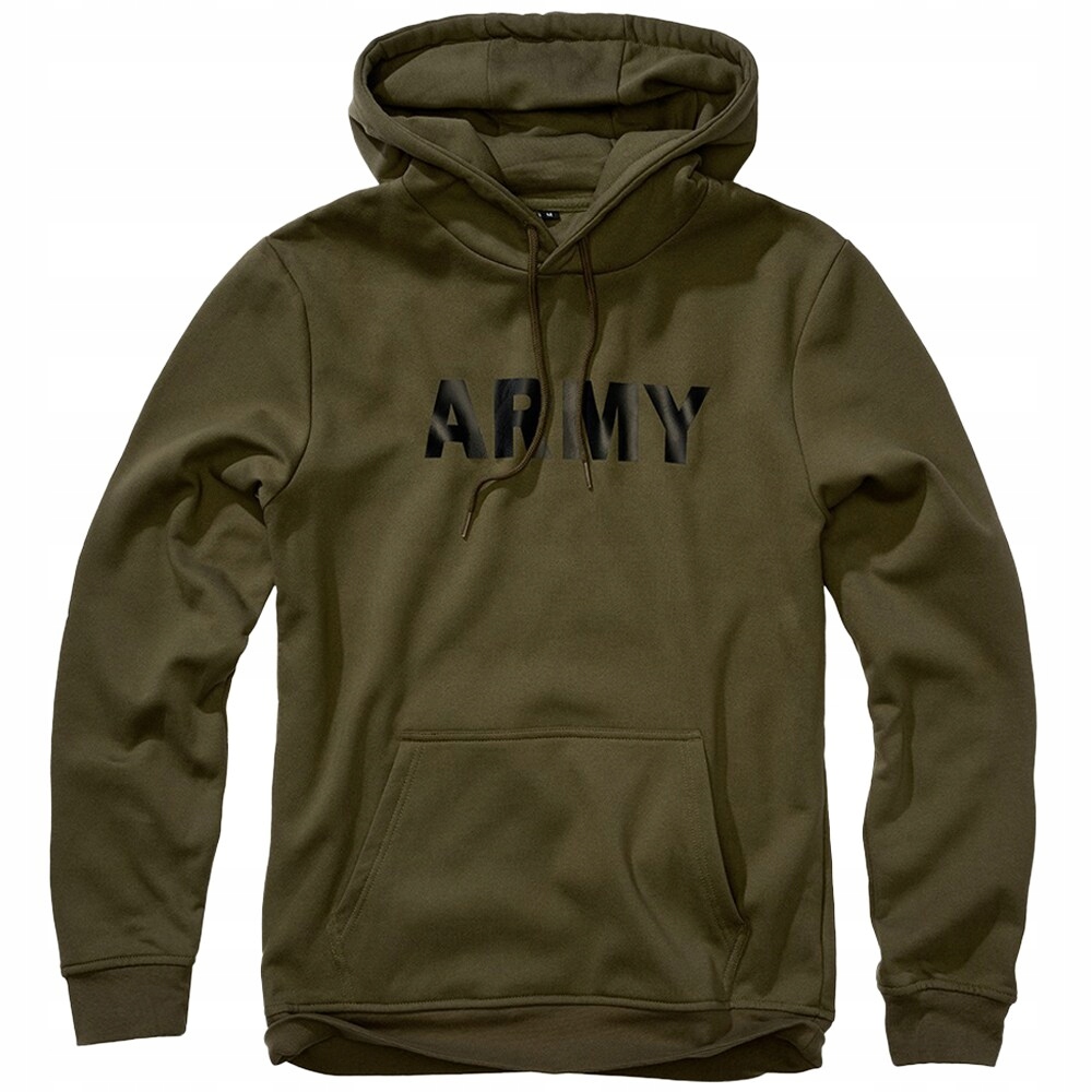 Bluza męska z kapturem sportowa kangurka Brandit Army Hoody Olive 3XL