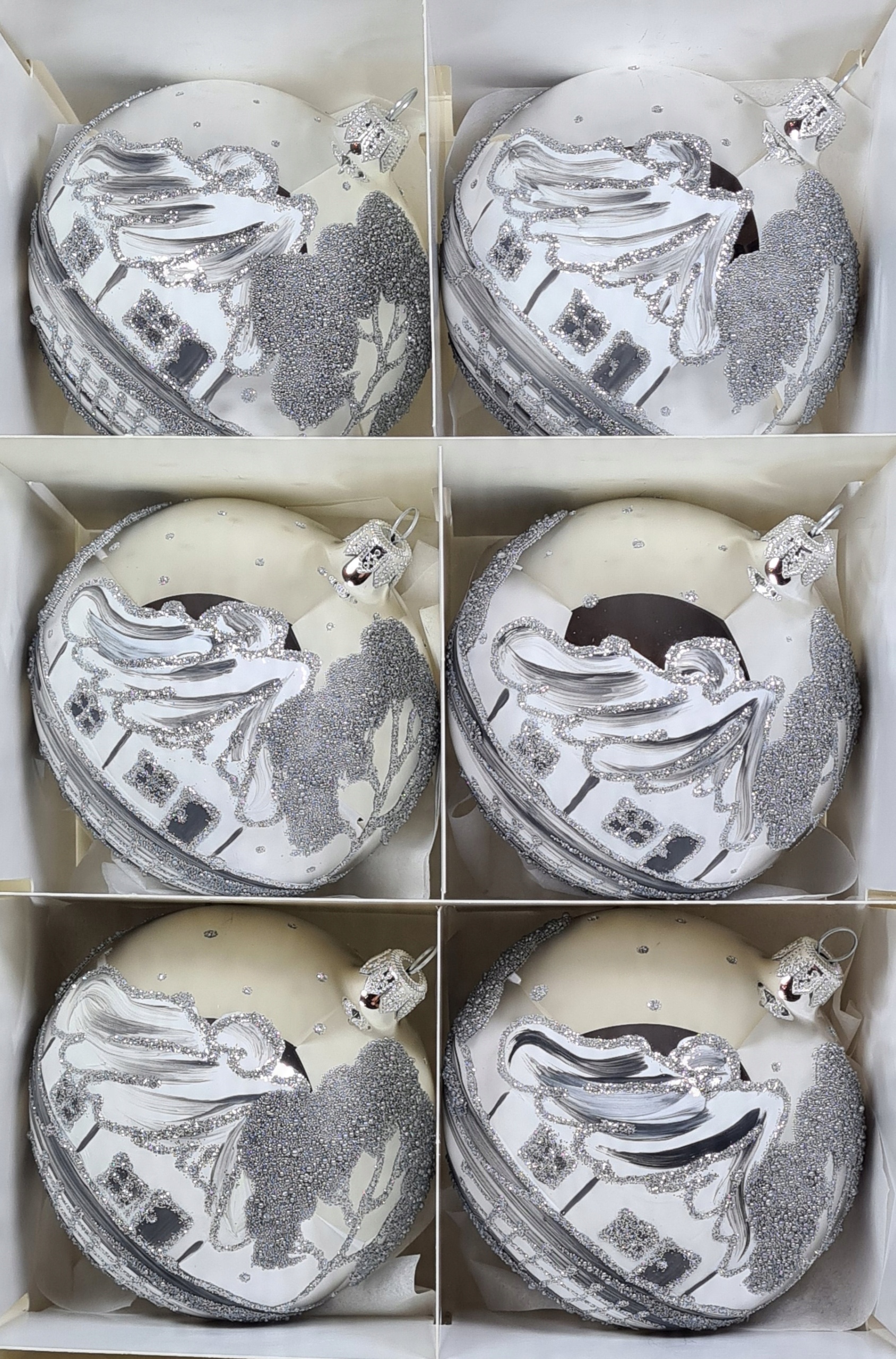 

Bombki Choinkowe Szklane Ręcznie Malowane 8 cm.