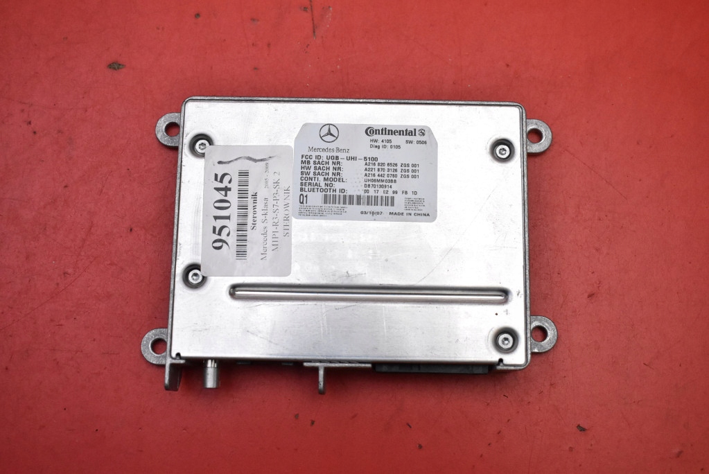 control unit module TELEFONU A2168206526 MERCEDES S-KLASA W221 05-09