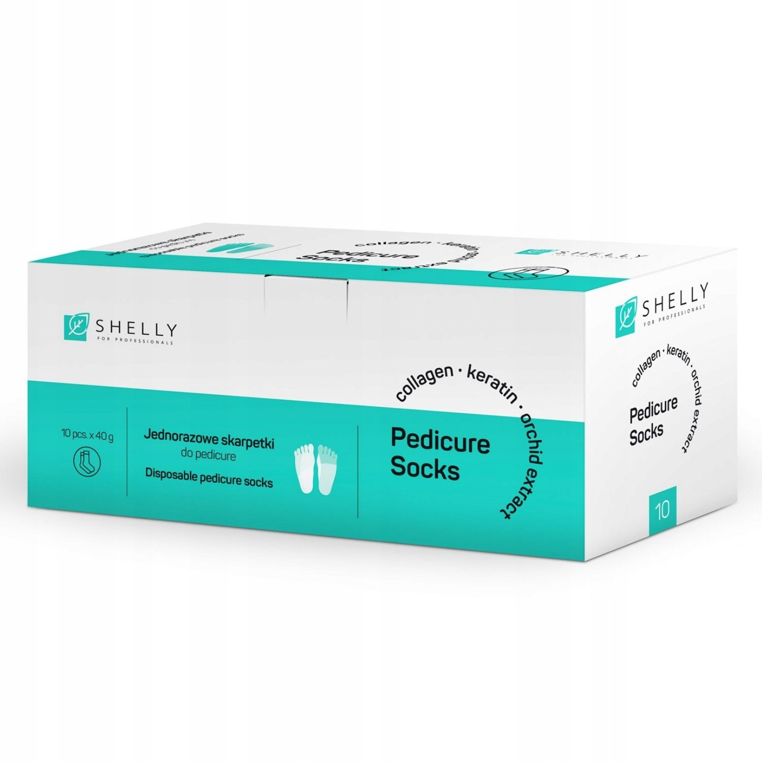 na jedno použití Ponožky na pedikúru Shelly , sada ks kusů, rouška na nohy