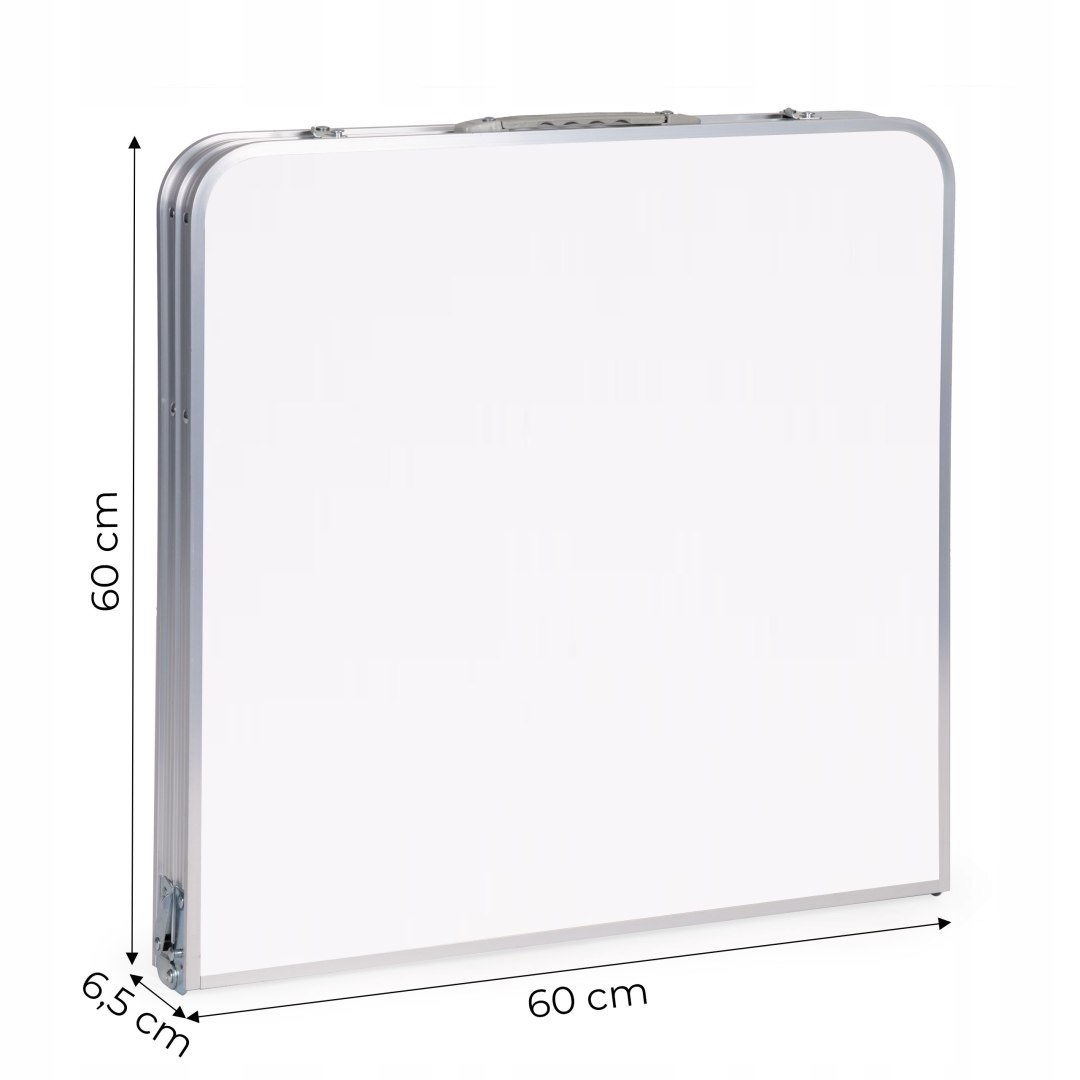 STOLIK TURYSTYCZNY SKŁADANY STÓŁ KEMPINGOWY PIKNIKOWY 120X60CM BIAŁY Waga produktu z opakowaniem jednostkowym 4.6 kg