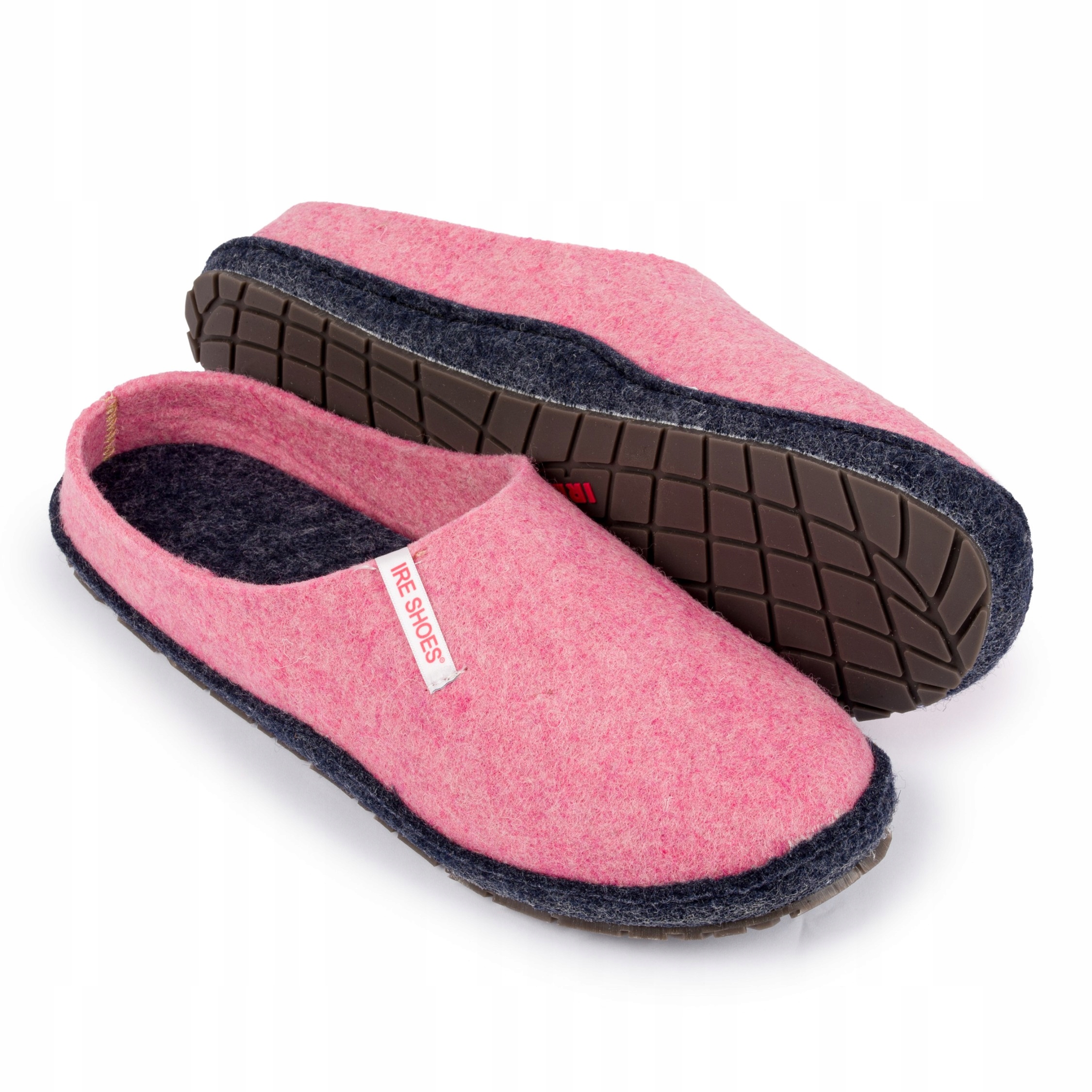 IreShoes Pantofle z přírodního vlněného filcu Pantofle Sandále vel.37