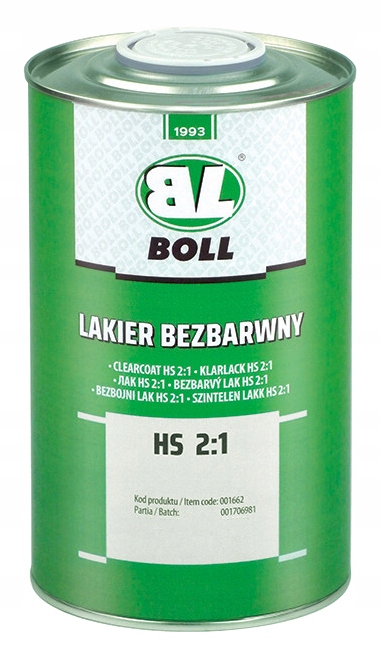 

Boll 001662 Lakier Bezbarwny Hs 2:1 Highsolid 1L