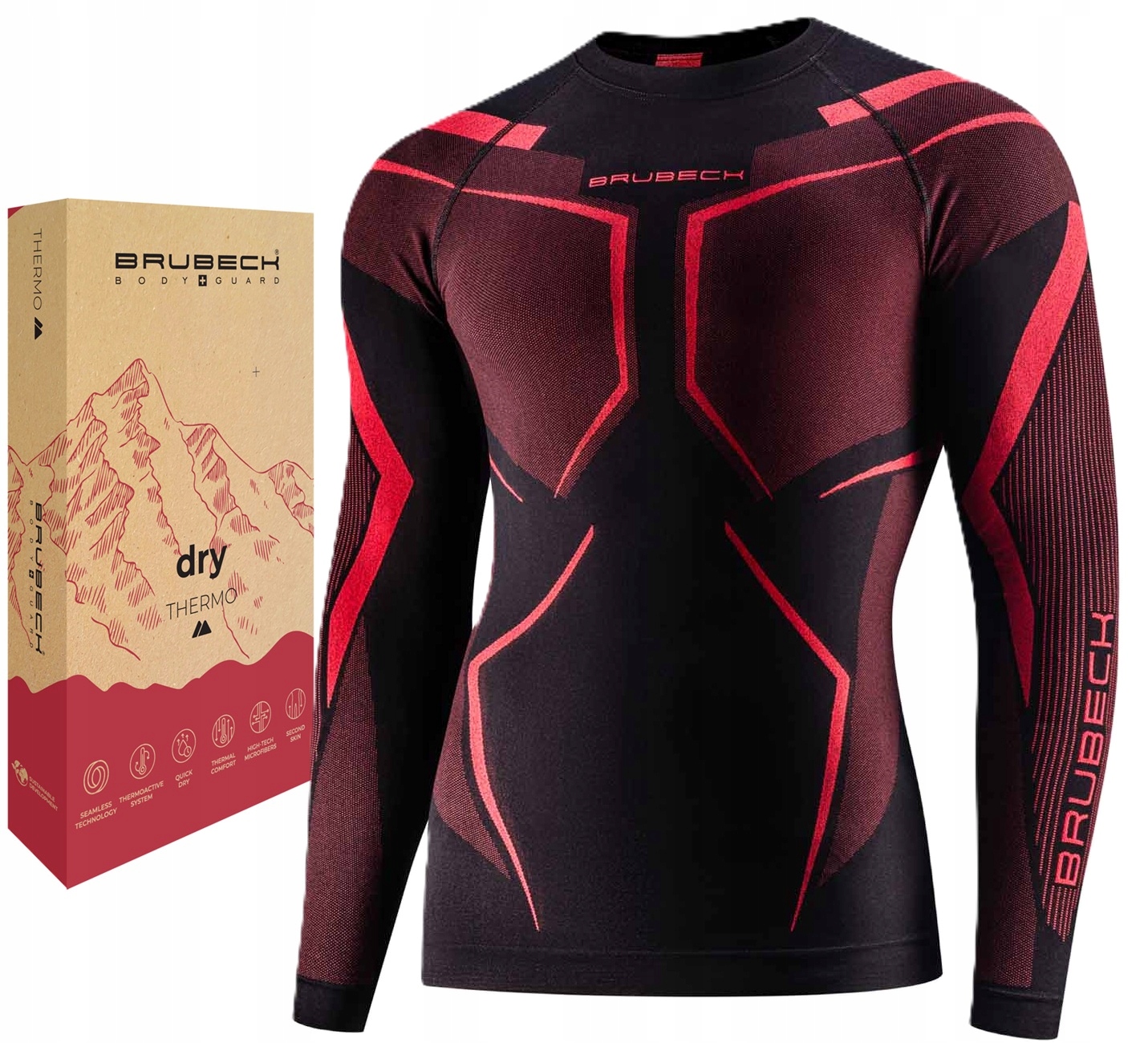 Koszulka Motocyklowa Termoaktywna Męska Pod Kombinezon Brubeck Dry Men -2XL
