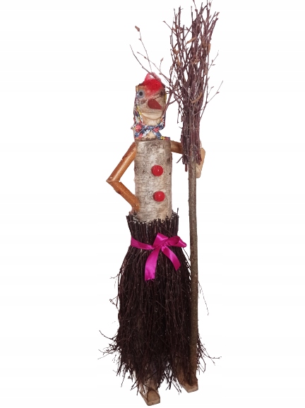 Czarownica Z Brzozy Ozdoba Ogrodowa Z Wikliny