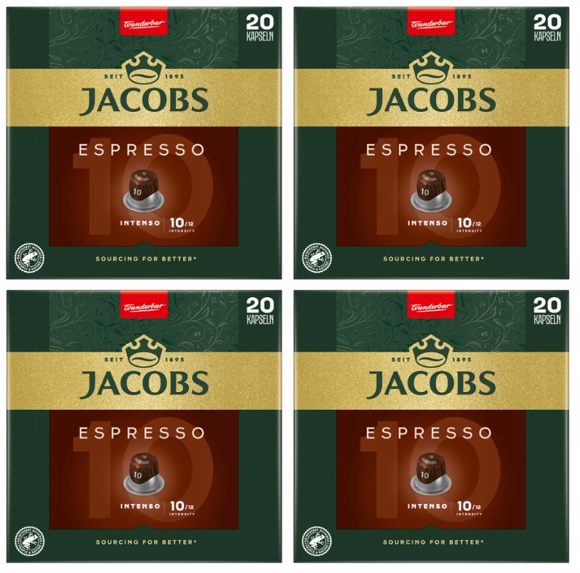 Kapsułki do Nespresso Jacobs Espresso 10 Intenso 80 szt.