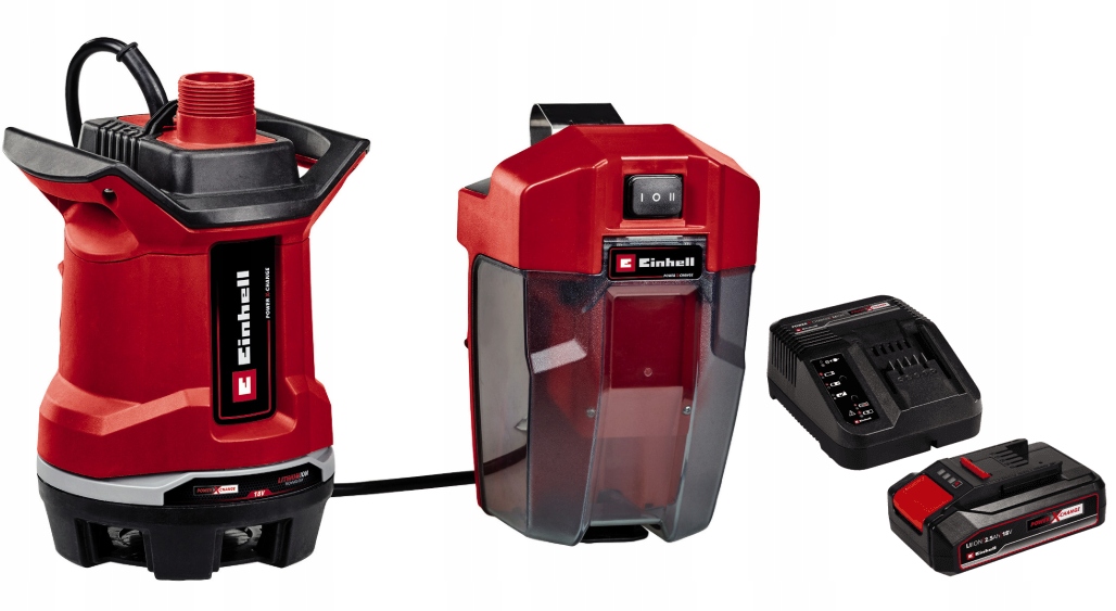 Einhell Ponorné Čerpadlo Ge-sp 18/25 Li 4181580 Sada Akumulátor 2,5AH