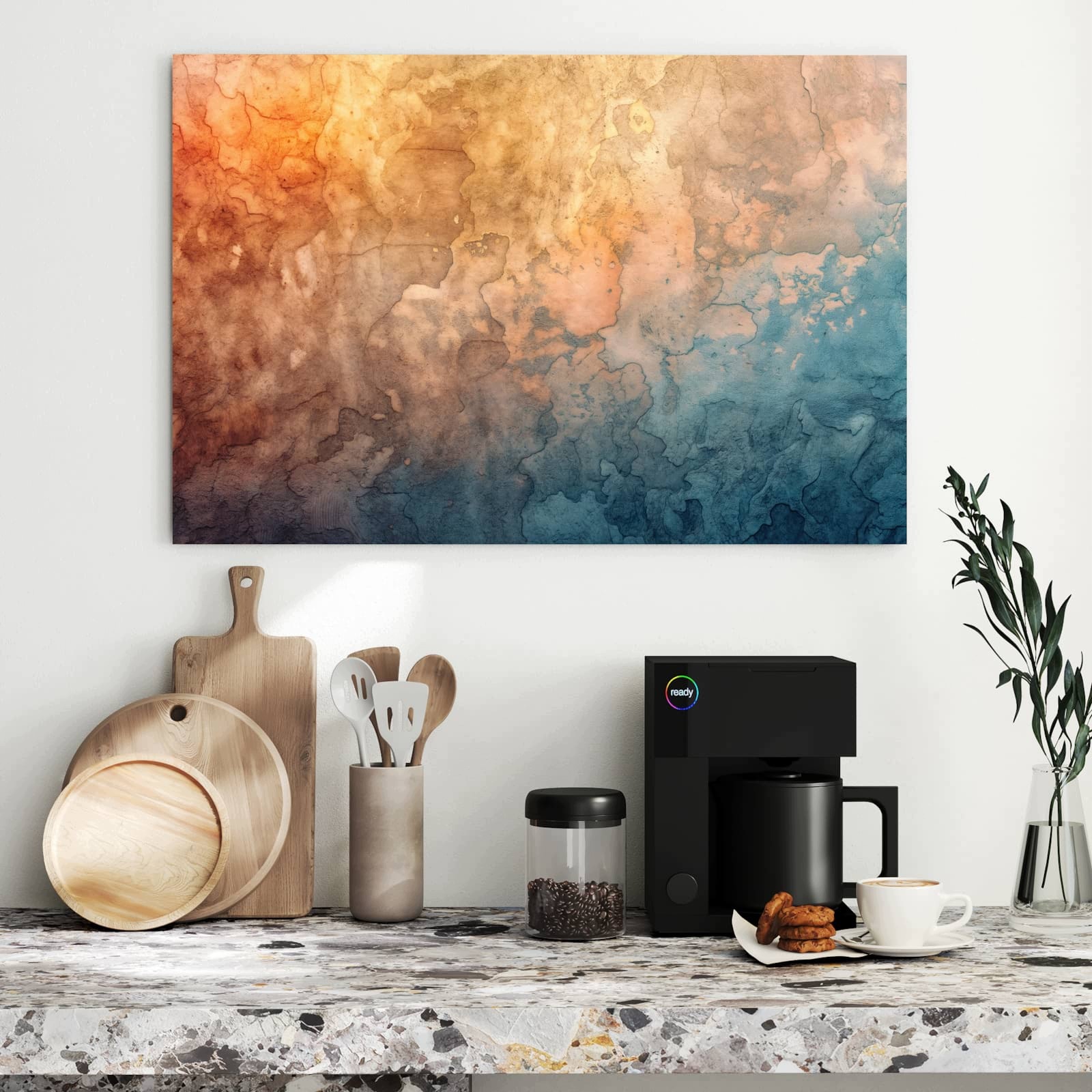 Magnetická tabule Umění akwarelová 90 × 60 cm