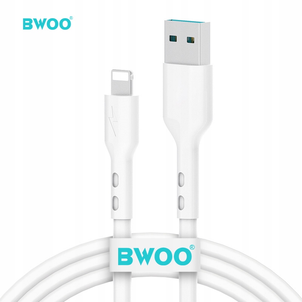 Bwoo kabel Usb Lightning 1m 3A biały X172L Bwoo