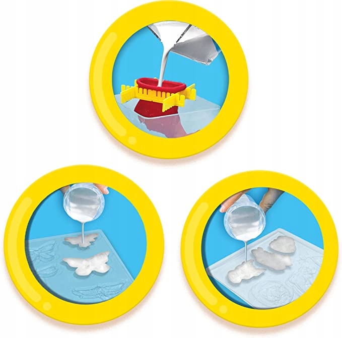 Duży zestaw odlewów gipsowych 3w1 odlewy figurki gipsowe konie SES 01288 Marka SES Creative