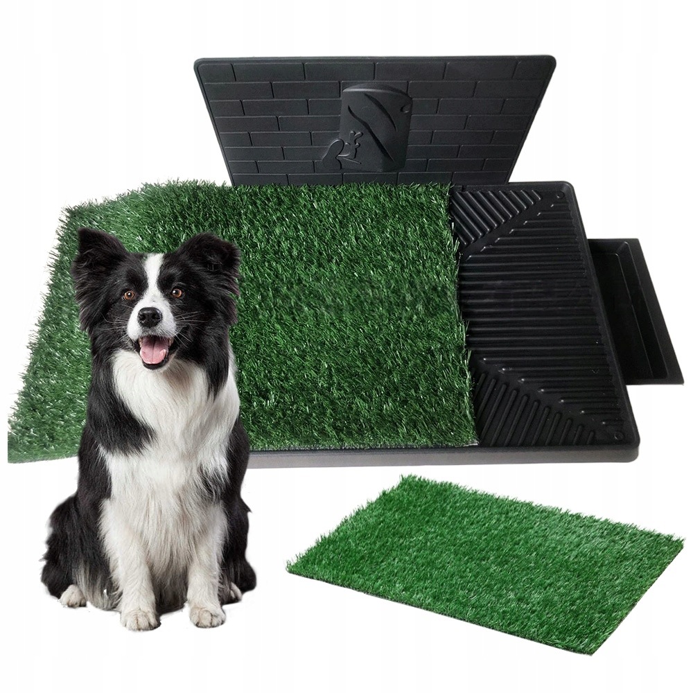 Záchody Trávou Pro Psa 76X51 CM 3 Vrstvy Nádrž 2.3L Bionická Mod Na