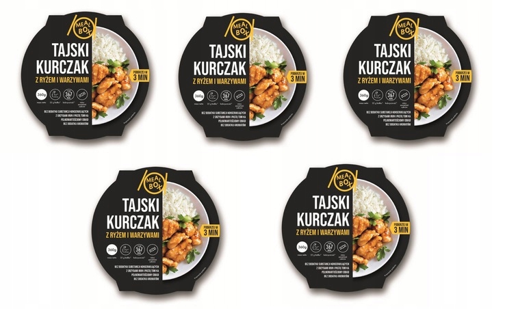 Levně 5 x 360 g Meal Box Kuře po thajsku s rýží Karton