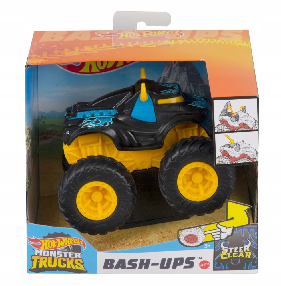 Hot Wheels Monster Trucks Pojazd z kraksą 1:43 EAN (GTIN) 0887961726633