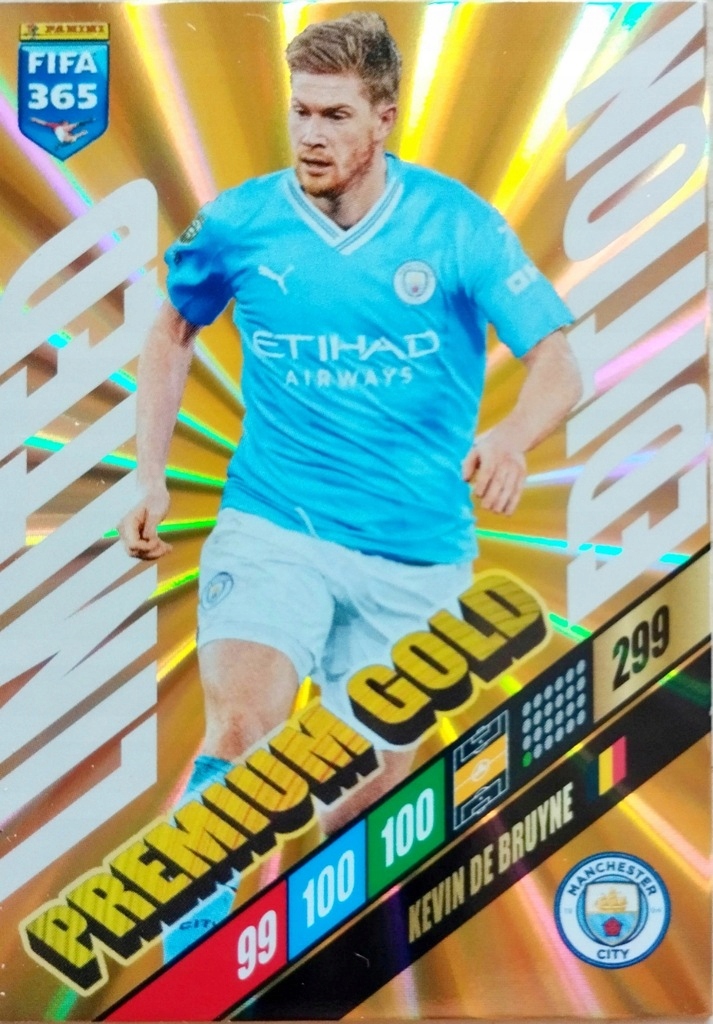 Panini FIFA 2024 Limited Edition Premium Gold Kevin De Bruyne