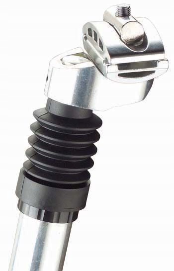 Wspornik siodła rowerowy amortyzowany sztyca 25,4x350 mm Alu Promax srebrny