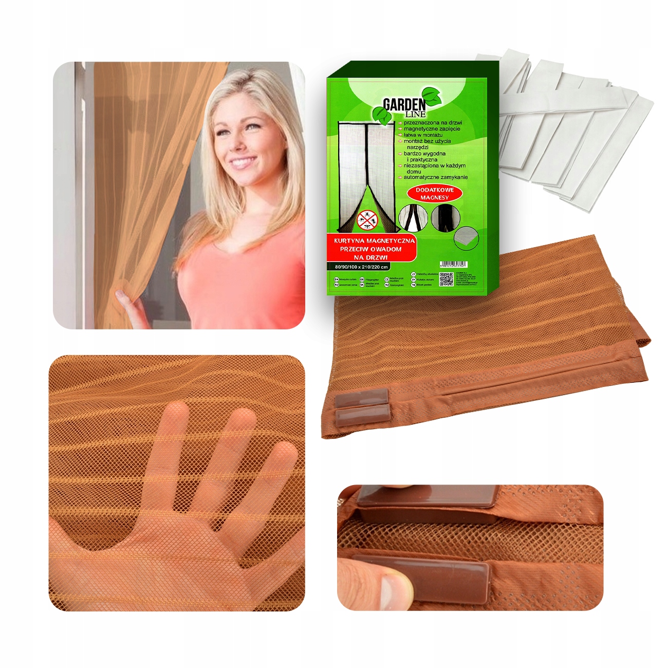 

Moskitiera Na Drzwi Balkonowe Magnetyczna 100x220