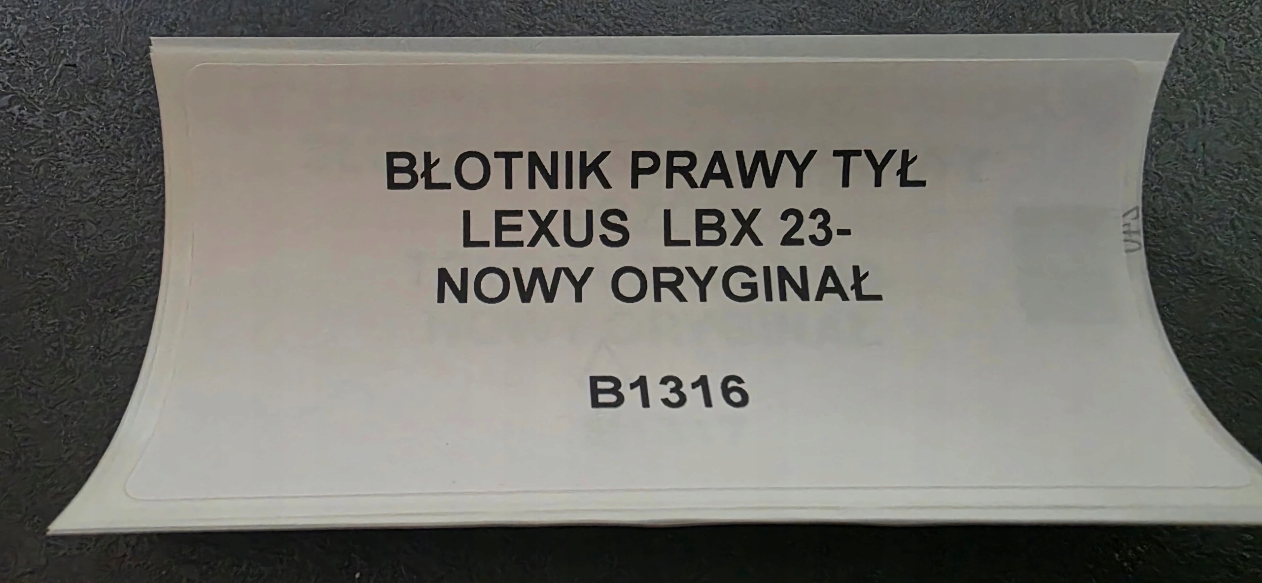 parafango Destra posteriore LEXUS LBX 23- nuovo Originale