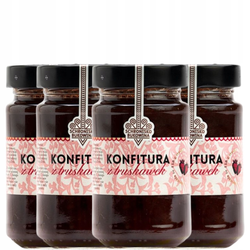 Zavařenina z jahod 250g Schronisko Bukowina Přírodní 83% ovoce