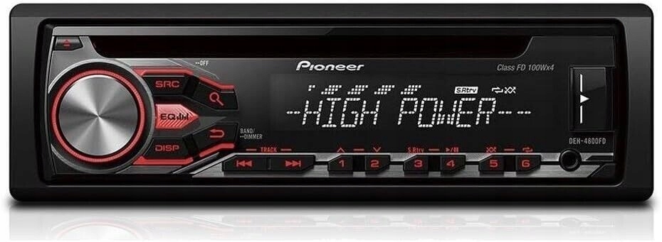 Autorádio Max Power 4 x 100W CD MP3 Usb Pioneer DEH-4800FD