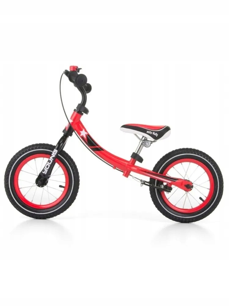 Rower biegowy Milly Mally Young 12" czerwony