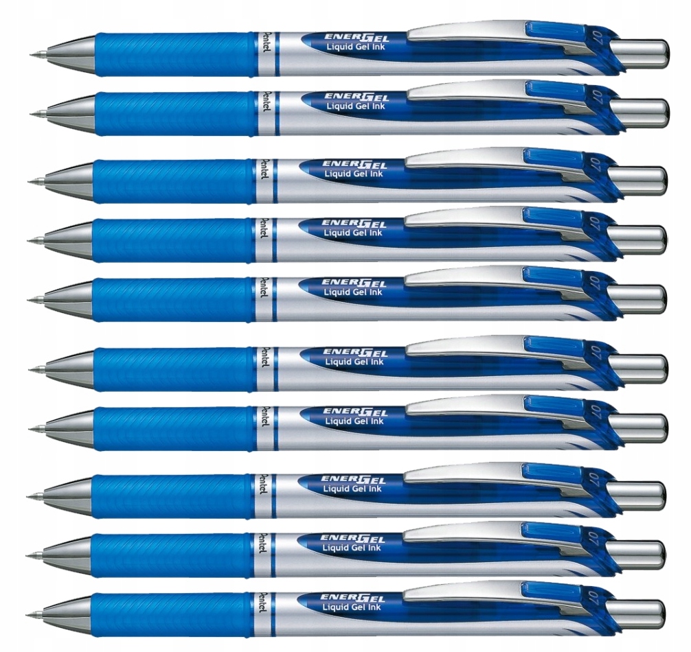 PIÓRO KULKOWE ŻEL PENTEL ENERGEL NIEBIESKIE x10