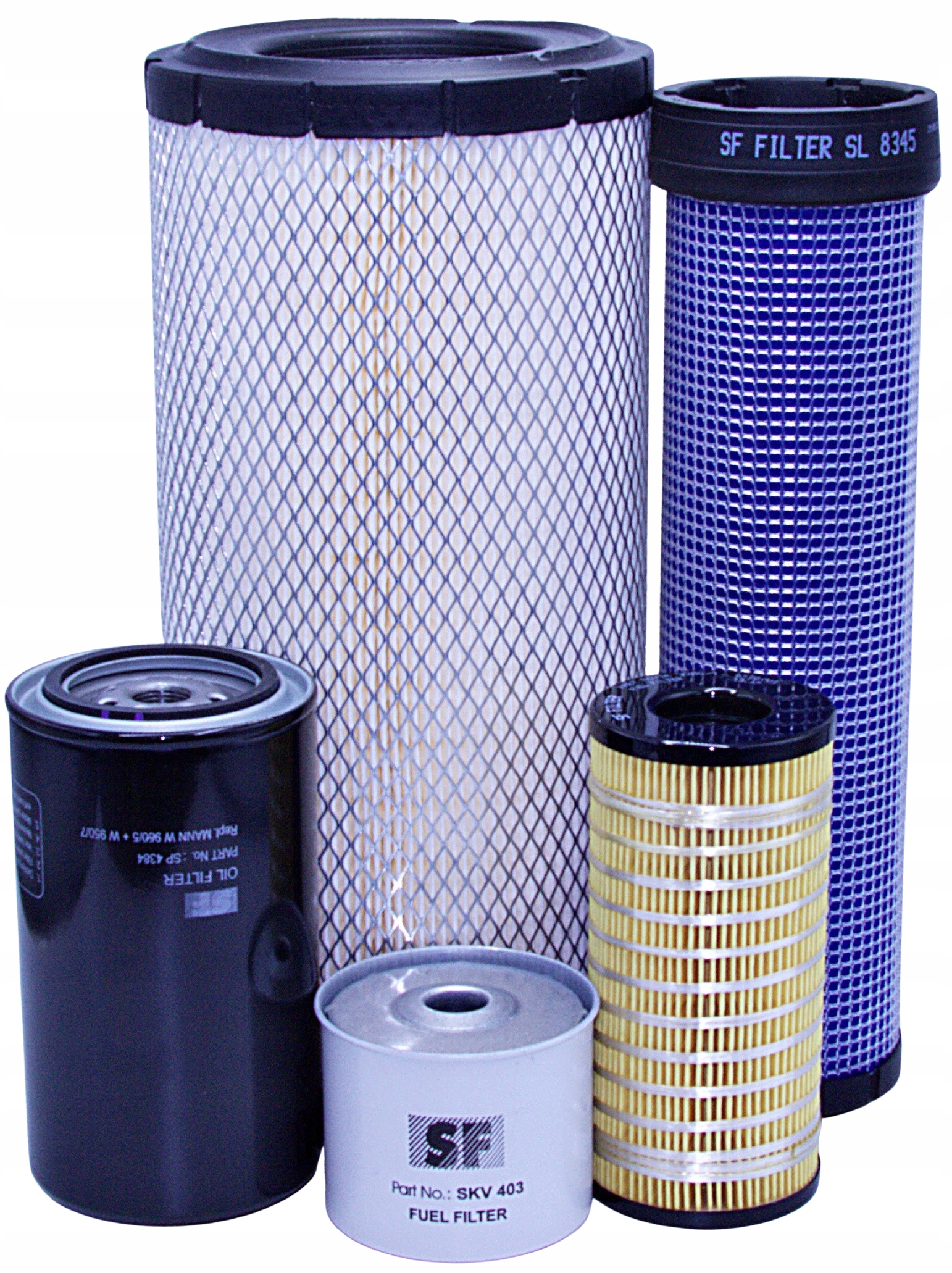 Filtry Claas Axos 310, 320, 330, 340 – vzduch, olej, palivo