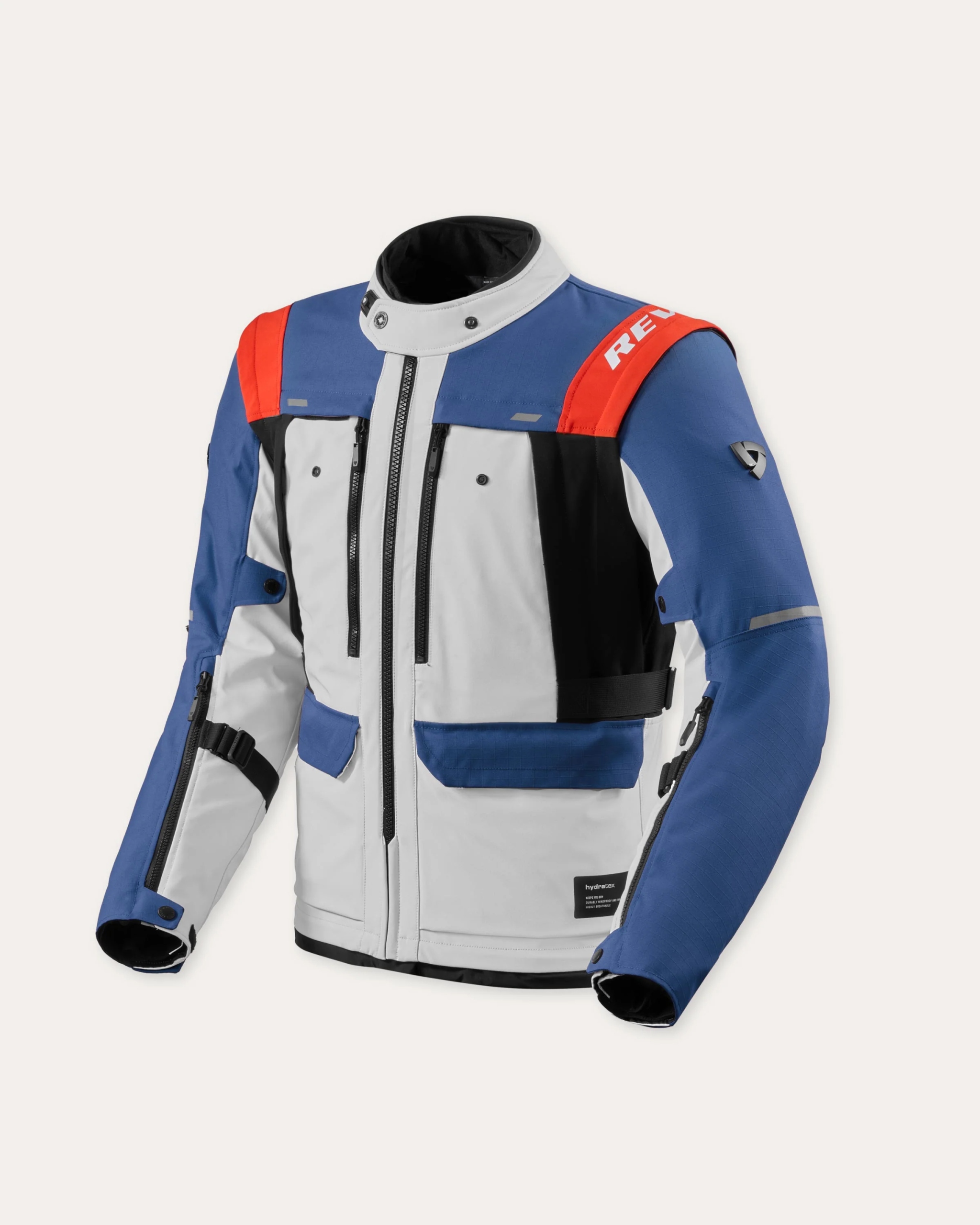 Rev'it! Offtrack 3 H2O Blue-silver motocyklová bunda veľ. L