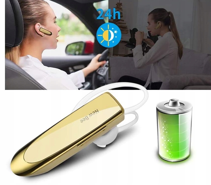 SŁUCHAWKA ZESTAW SŁUCHAWKOWY BLUETOOTH NEW BEE Marka Inna