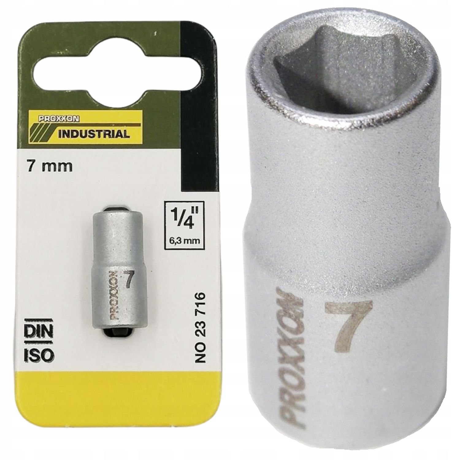 Końcówka nasadka sześciokątna 1/4" 7mm Proxxon PR23716