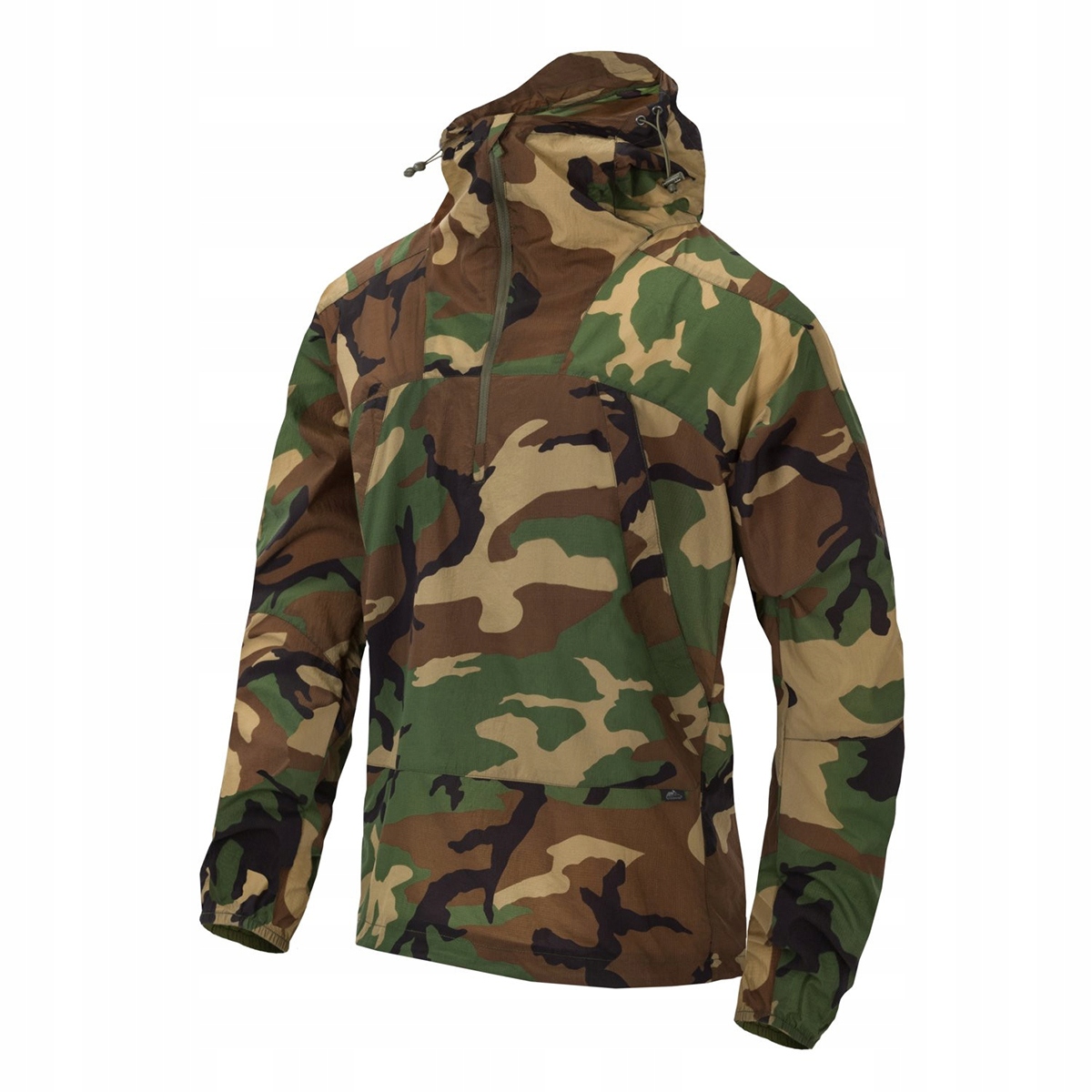 Pánská skládací větrovka maskáčový Helikon-Tex Windrunner Us Woodland Xs