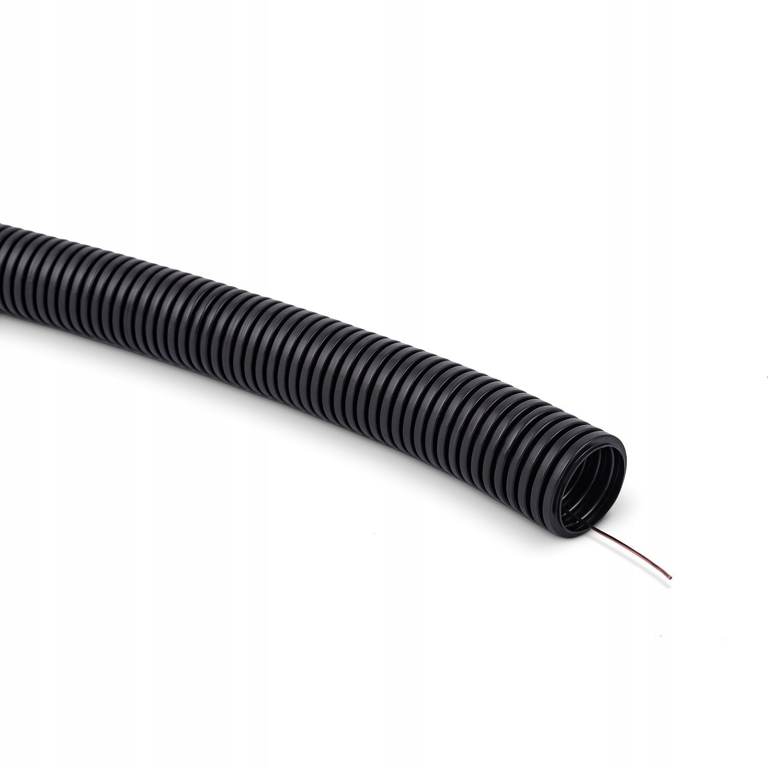 Rura Elastyczna Karbowana FI40-34mm Pcv Czarny 750N Z Pilotem Odporna Na Uv
