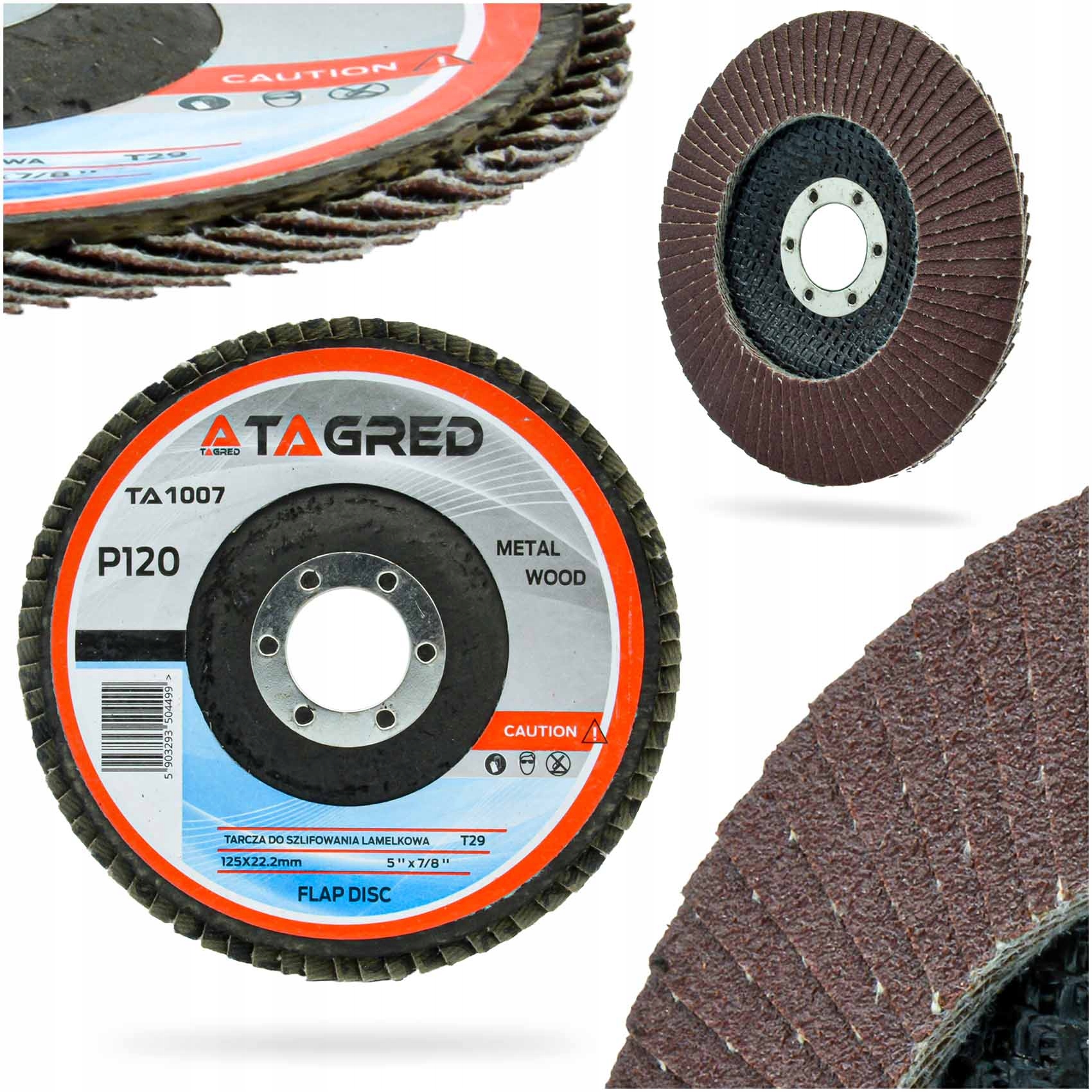 

Tarcza Ścierna Listkowa Ściernica Rdzy P120 125mm