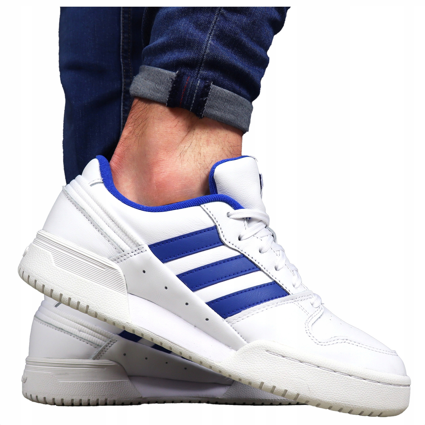 pánské boty Adidas Kožené Bílé z kůže sportovní tenisky Pohodlné