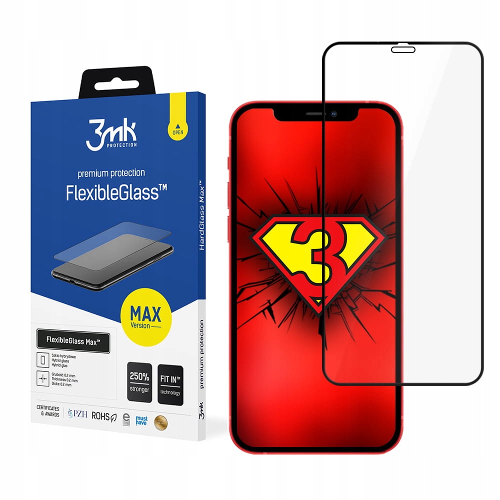 Szkło hybrydowe 3MK do Apple iPhone 12 12 Pro 1 szt.