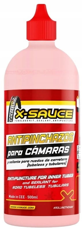 Uszczelniacz do dętek i opon szosowych X-sauce Antyprzebiciowy 500ml
