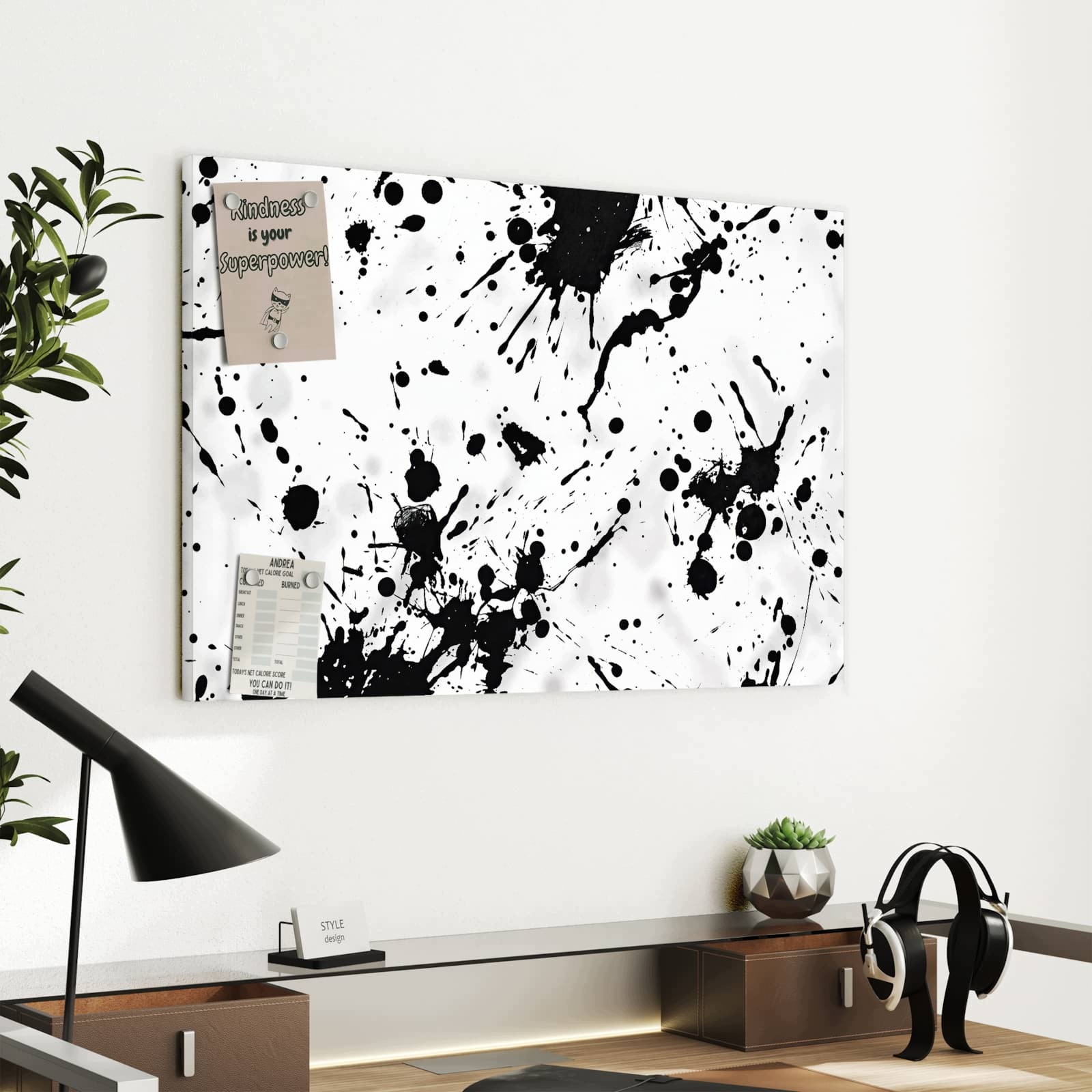 Magnetická tabule Plamy koloru 60 × 40 cm