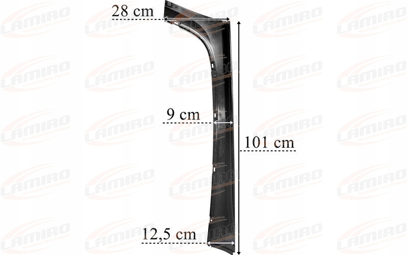 MERCEDES ACTROS MP4 MP5 OSŁONA ZAŚLEPKA SŁUPKA LEWA Producent części Lamiro