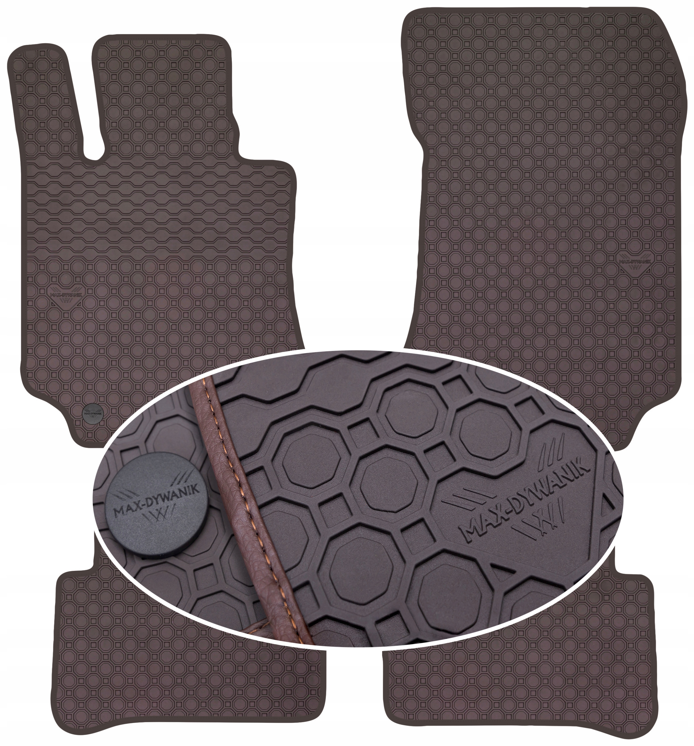 Mercedes E-Klasa W212 09-16 Koberce Hnedé