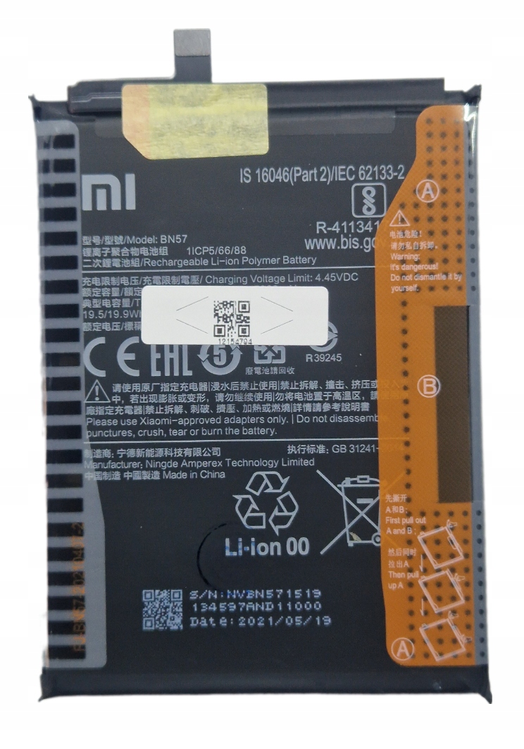 Wymiana Oryginalnej Baterii BN57 w Xiaomi Poco X3 Nfc Poco X3 Pro