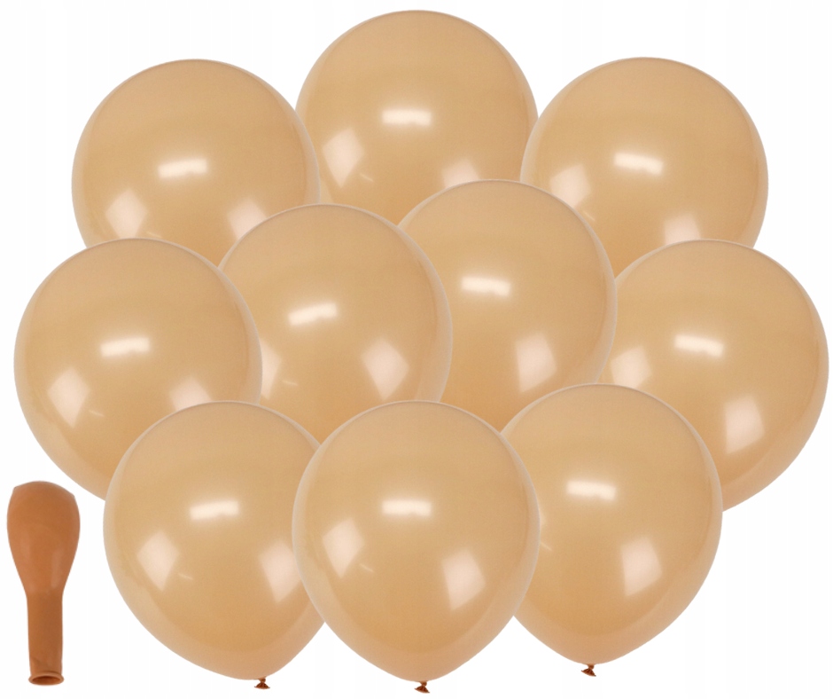 Zestaw BALONY lateksowe 12" beżowe beige 10 szt.
