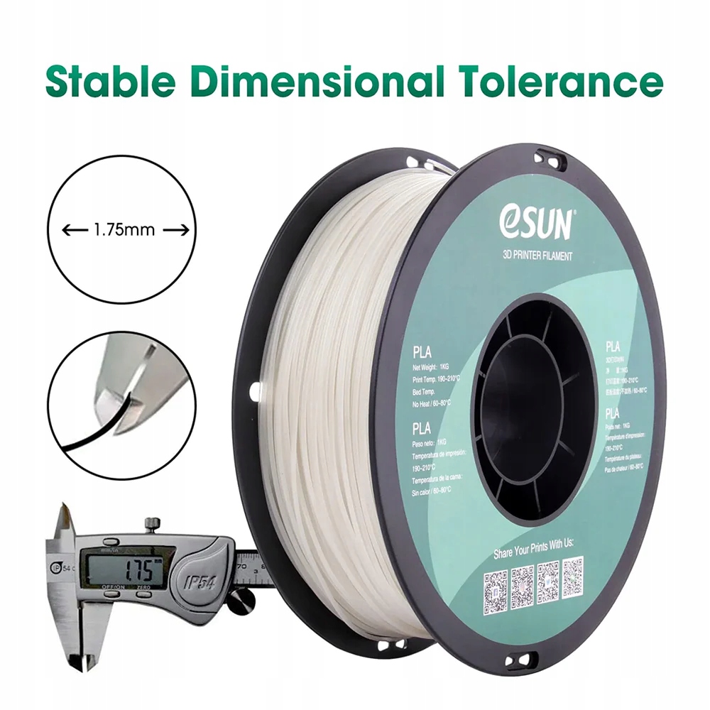 eSUN Luminous PLA niebieski Filament świecący w ciemności 1.75mm 1000g Producent Inna