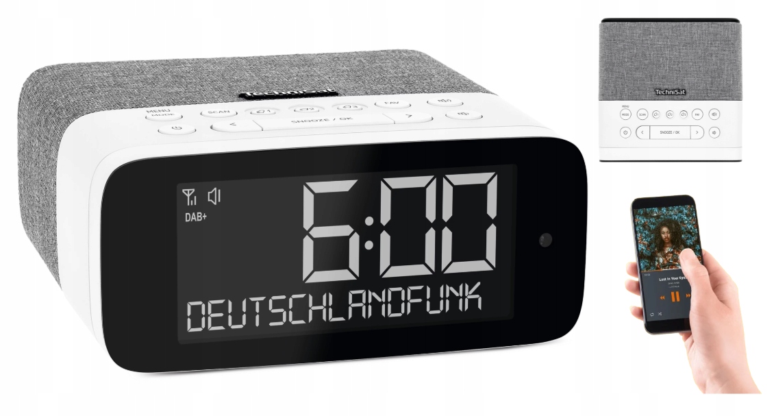 Rádiobudík Hodiny TechniSat Digitradio 52 Asa Dab+ Bluetooth 5.0 Usb