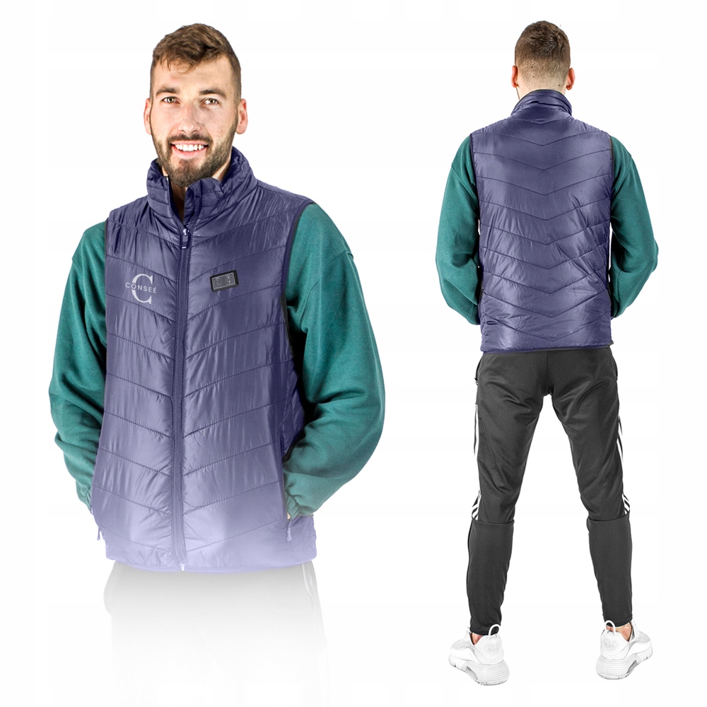 KAMIZELKA PODGRZEWANA USB DAMSKA MĘSKA BIEGANIA PREZENT ŻONY MĘŻA UPOMINEK Rozmiar S