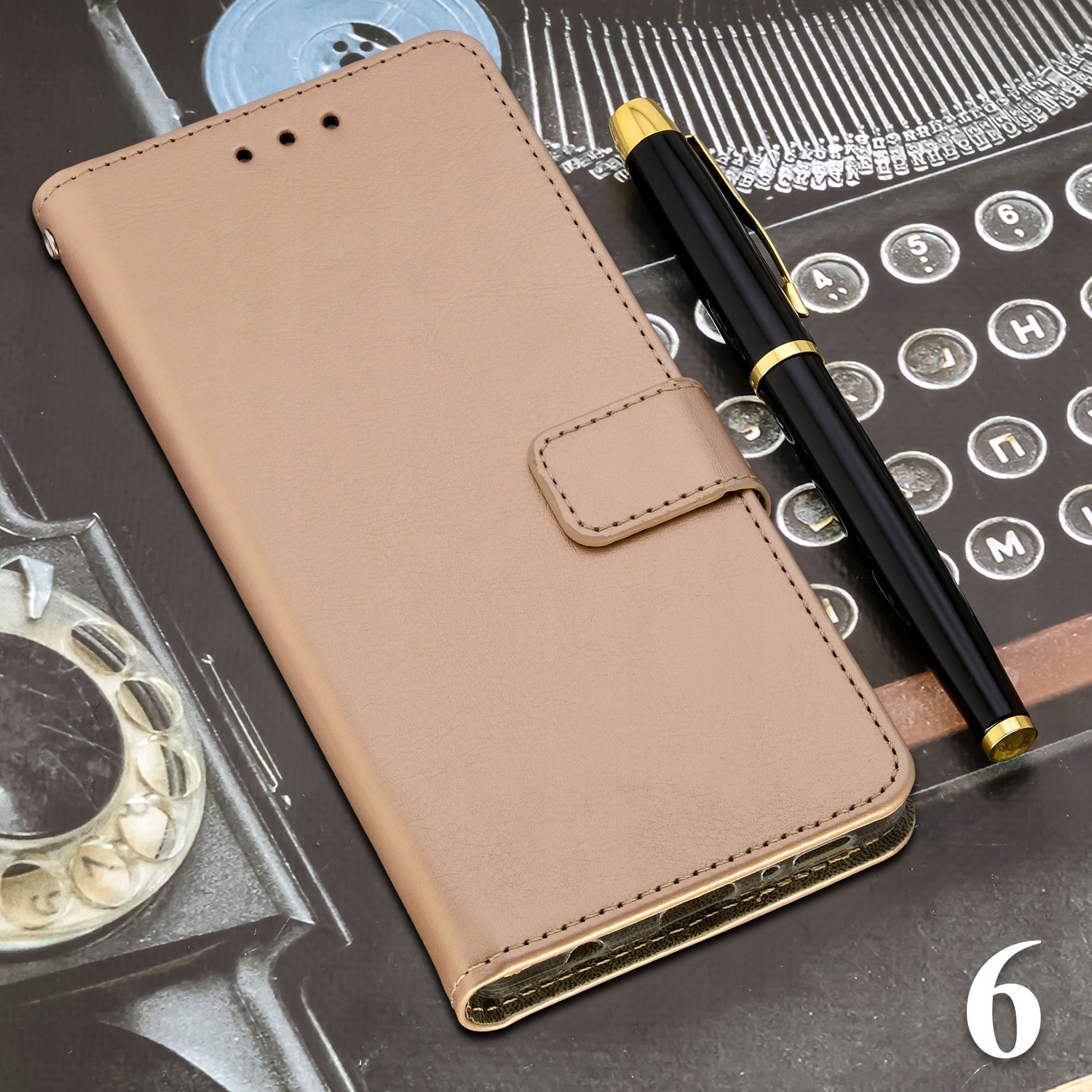 Etui PORTFEL VINTAGE BOOK CASE SZKŁO do Xiaomi Redmi 6 Pro / Mi A2 Lite Dedykowana marka Xiaomi