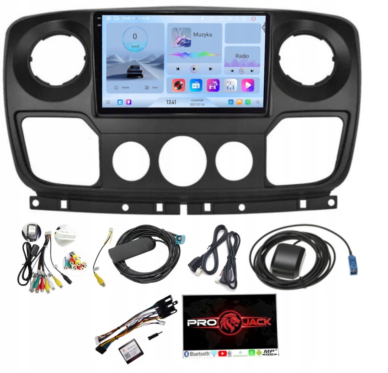 Rádio Android Navigace Opel Movano 2010-2022 Carplay Bt Wifi 4/64GB Sim