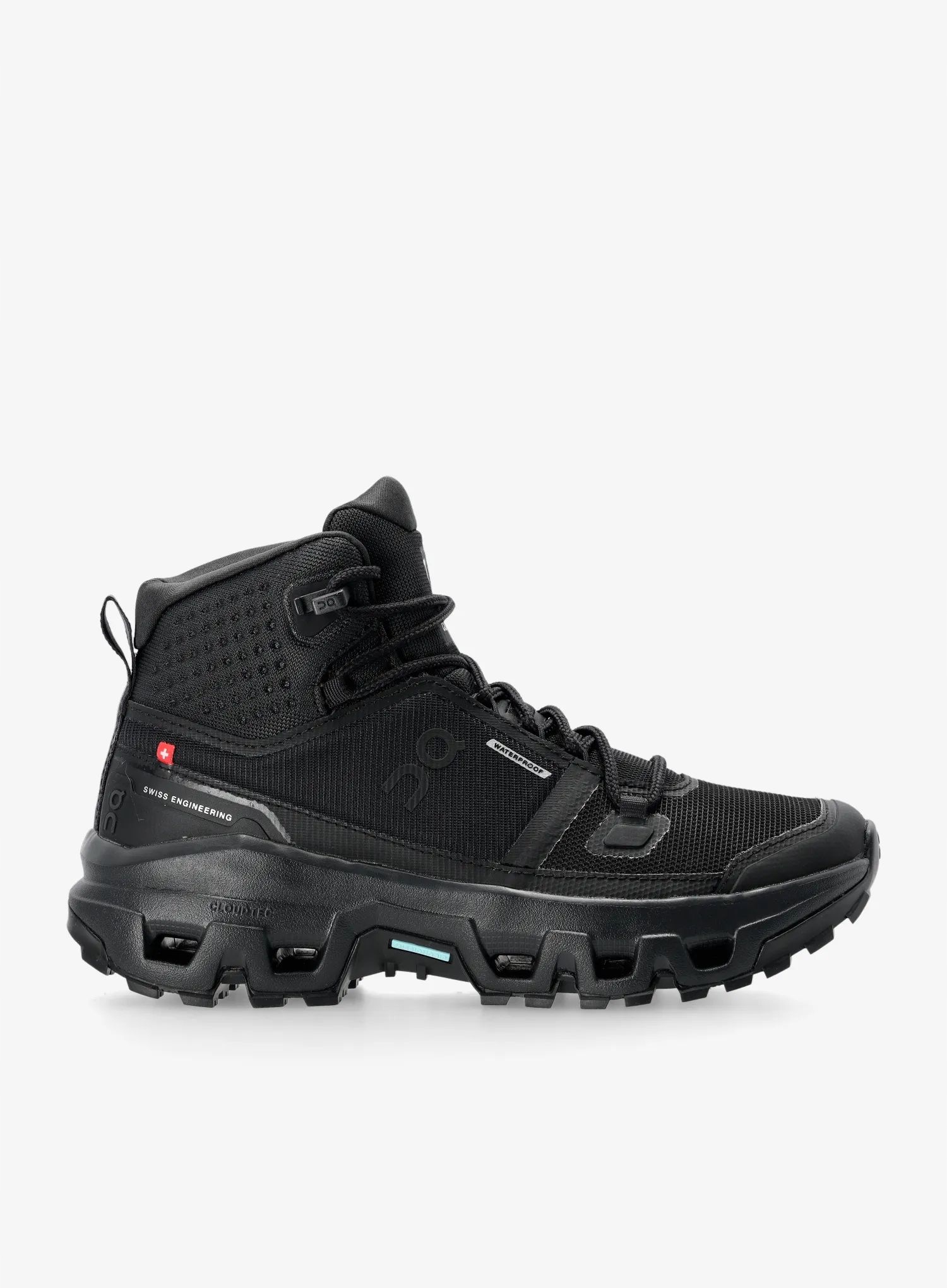 Buty turystyczne damskie On Cloudrock Mid Wp black/black 37,5