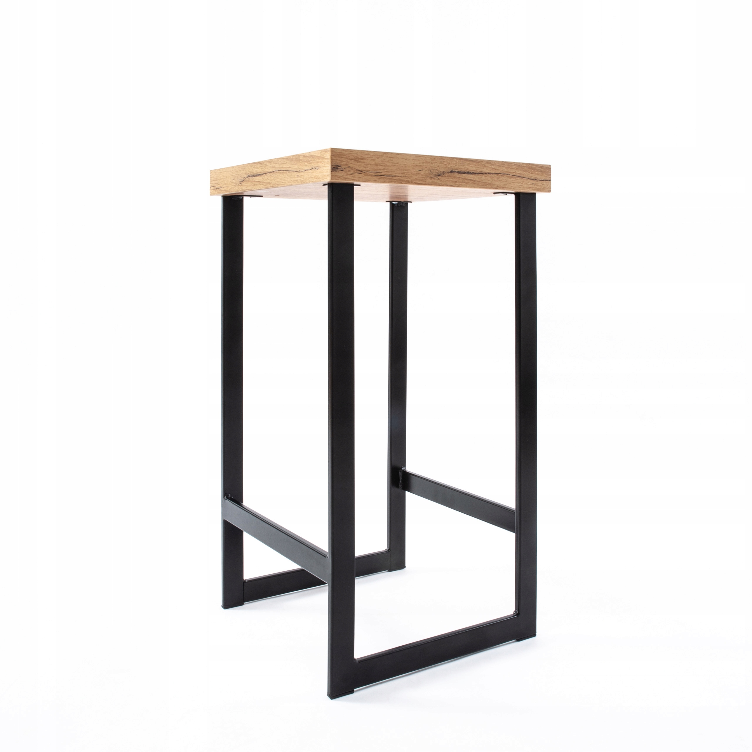 KRZESŁO BAROWE TABORET HOKER STOŁEK BAROWY KUCHENNY DREWNIANY METALOWY 60CM Marka Kapaga