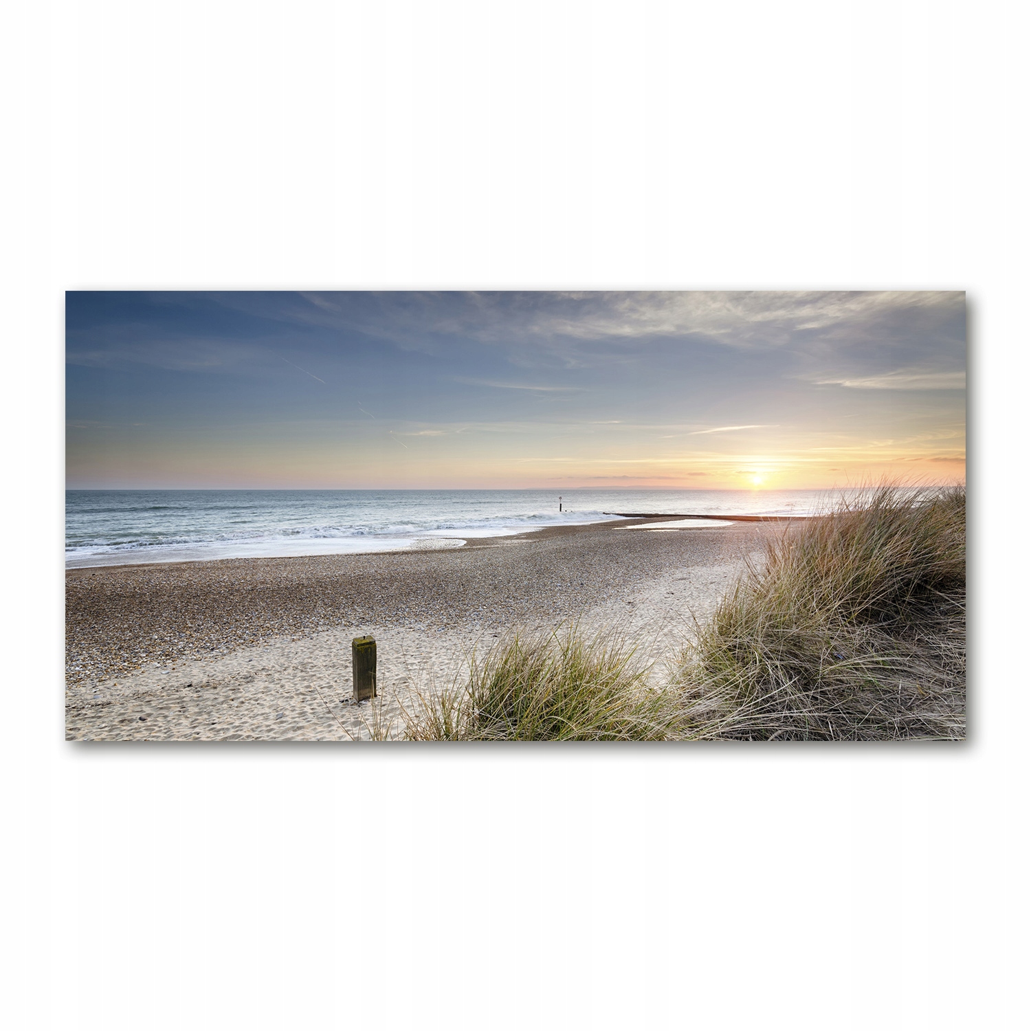 Fotoobraz plexisklo Západ slunce a duny 120 x 60 cm